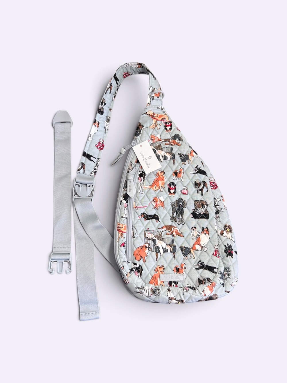 Vera Bradley Sling Bag "Best in Show" Dog Pattern NWT - Picture 2 of 8